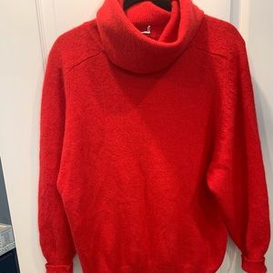 Women’s Red turtleneck sweater